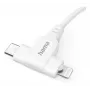 Hama 00201722 cable USB USB 2.0 1,5 m USB C USB C/Lightning blanco