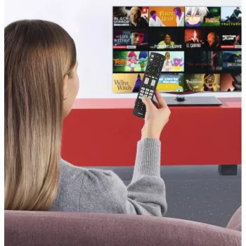 Mando a distancia Hama 00221064 IR inalámbrico para TV con botones