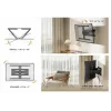 Soporte de pared para TV ultradelgado orientable Equip 43-90