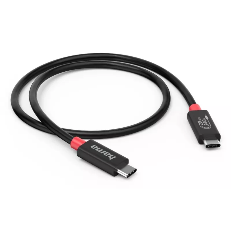 Hama cable USB-C USB4 Gen2 20 Gbit/s, E-Marker, 5 A, 240 W, 2 m