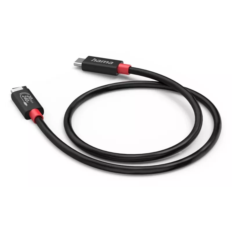Hama cable USB-C USB4 Gen2 20 Gbit/s, E-Marker, 5 A, 240 W, 2 m