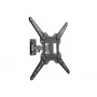 Soporte de pared para TV Full-Motion Equip 23 inch-55 inch, 100 x 100 mm, 400 x 400 mm, -8 - 5°, -90 - 90°, acero inoxidable, negro