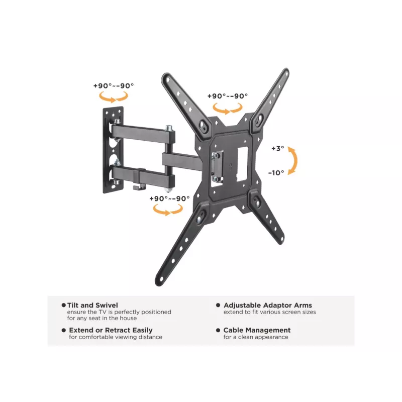Soporte de pared para TV Full-Motion Equip 23