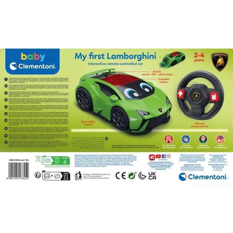 Baby My First Lamborghini, coche, 2 año(s) Baby My First Lamborghini. Tipo: coche, Edad recomendada (mín.): 2 año(s), Con sonido