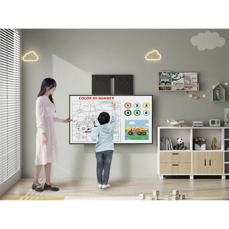 Soporte de pared para TV interactivo subir y bajar Equip 55