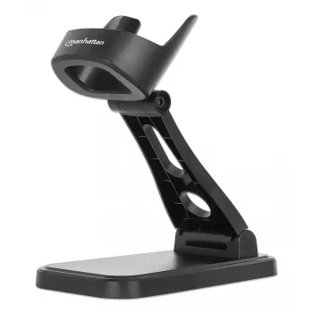Soporte ajustable para escáner de códigos de barras Manhattan, altura y ángulo ajustables, compatible con escáneres de códigos de barras productos 153997, 154116 y 154185, negro, garantía de por vida