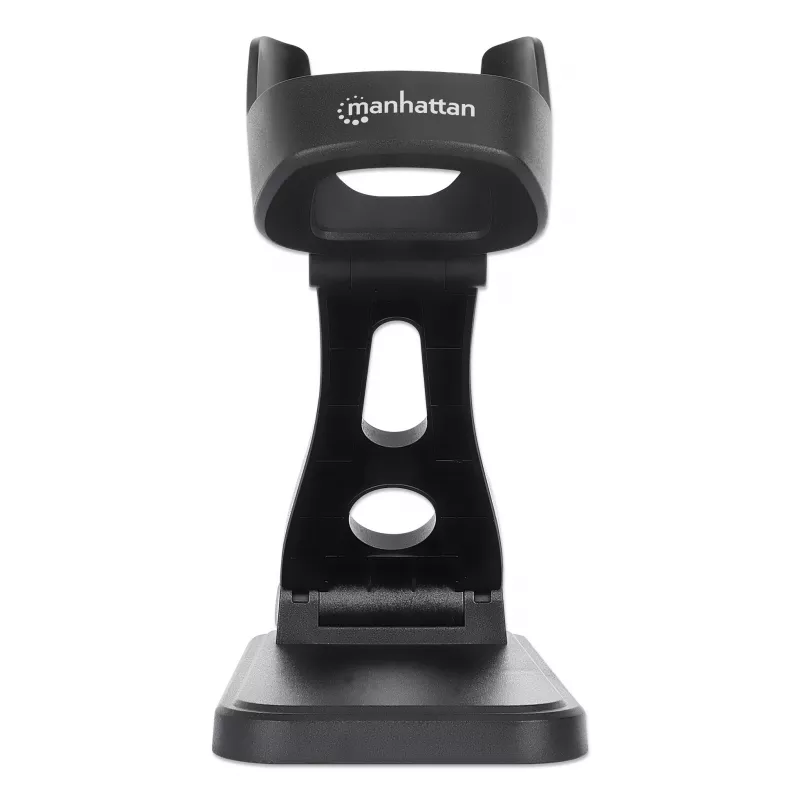 Soporte ajustable para escáner de códigos de barras Manhattan, altura y ángulo ajustables, compatible con escáneres de códigos de barras productos 153997, 154116 y 154185, negro, garantía de por vida