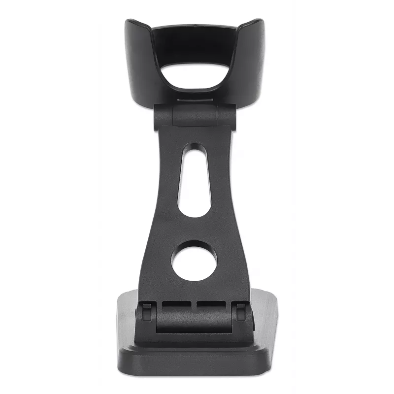 Soporte ajustable para escáner de códigos de barras Manhattan, altura y ángulo ajustables, compatible con escáneres de códigos de barras productos 153997, 154116 y 154185, negro, garantía de por vida