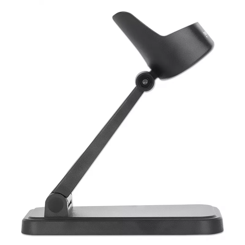 Soporte ajustable para escáner de códigos de barras Manhattan, altura y ángulo ajustables, compatible con escáneres de códigos de barras productos 153997, 154116 y 154185, negro, garantía de por vida