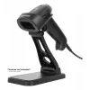 Soporte ajustable para escáner de códigos de barras Manhattan, altura y ángulo ajustables, compatible con escáneres de códigos de barras productos 153997, 154116 y 154185, negro, garantía de por vida