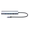 Dock/Hub USB-C Manhattan, conexiones (x6): Ethernet, HDMI, USB-A (x3) y USB-C, con Power Delivery (PD) 100W – requiere cargador USB-C externo (no incluido). Alimentado por USB (no requiere fuente de alimentación externa) cuando no se utiliza PD