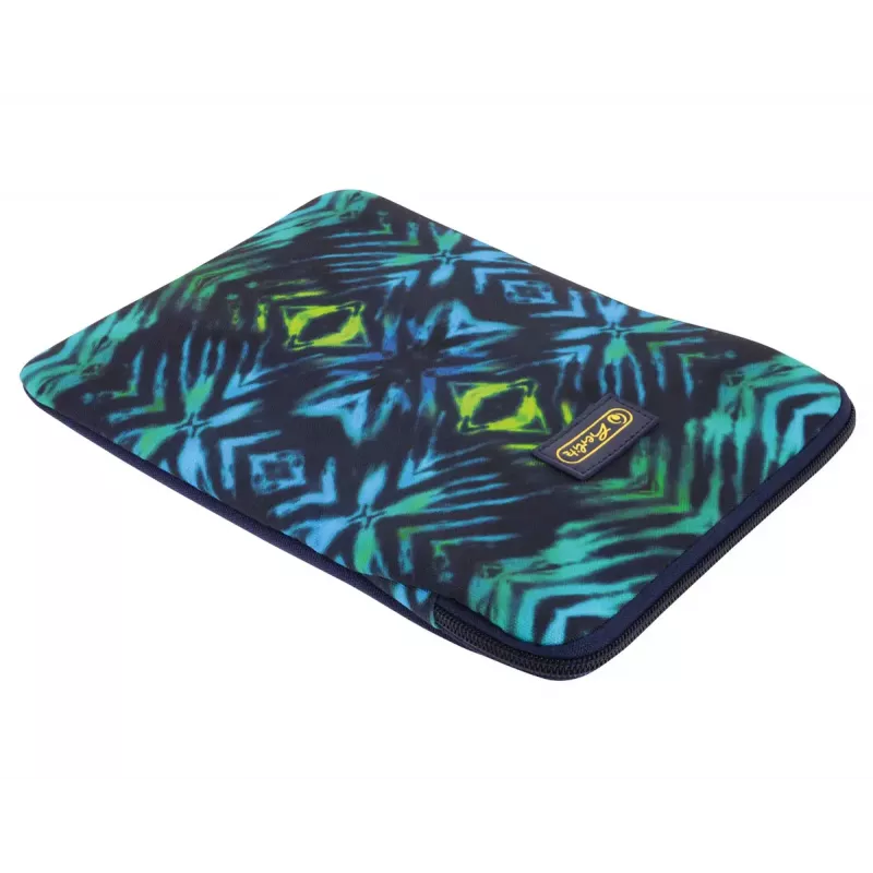Funda Herlitz New Batik 26,7 cm negra azul verde