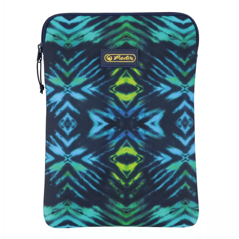 Funda Herlitz New Batik 26,7 cm negra azul verde