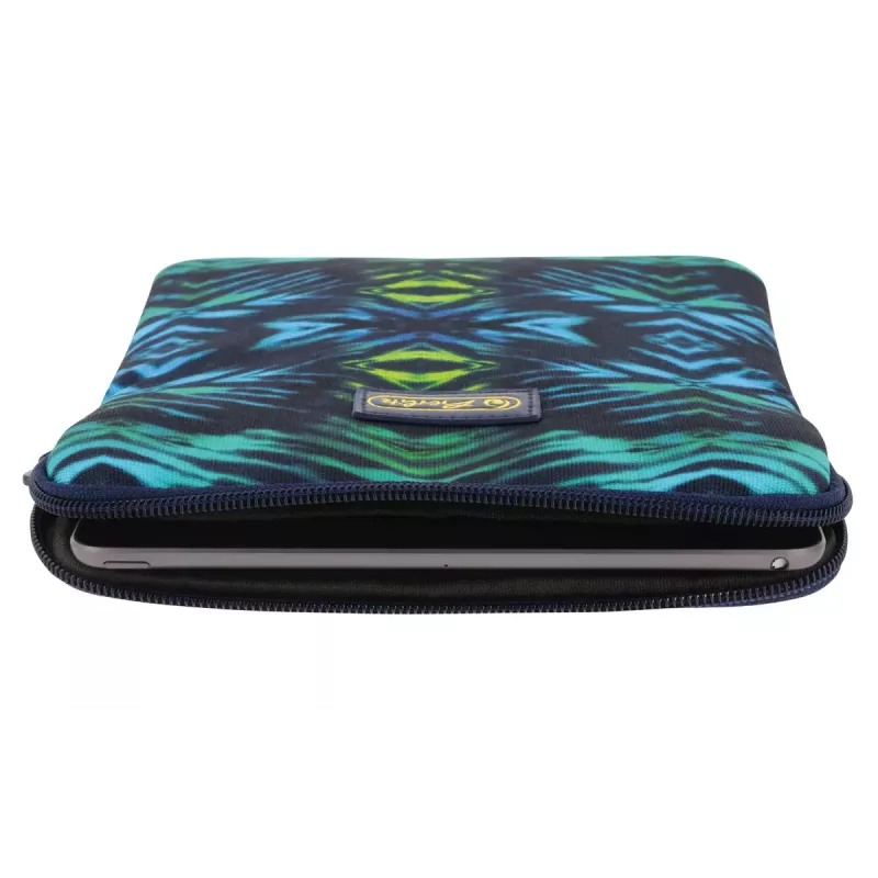 Funda Herlitz New Batik 26,7 cm negra azul verde