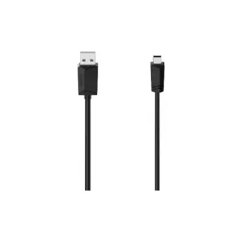 Cable USB Hama 00074260 USB 2.0 1,5 m USB A Mini-USB B negro