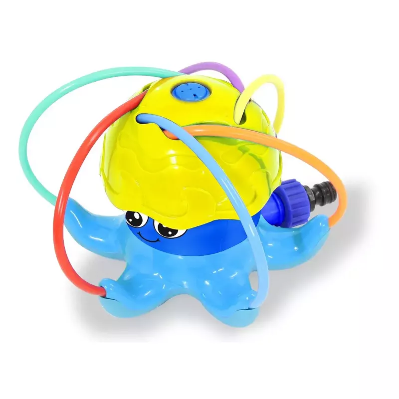 Aspersor de agua Jamara Mc Fizz Oktopus redondo azul amarillo 3+ años