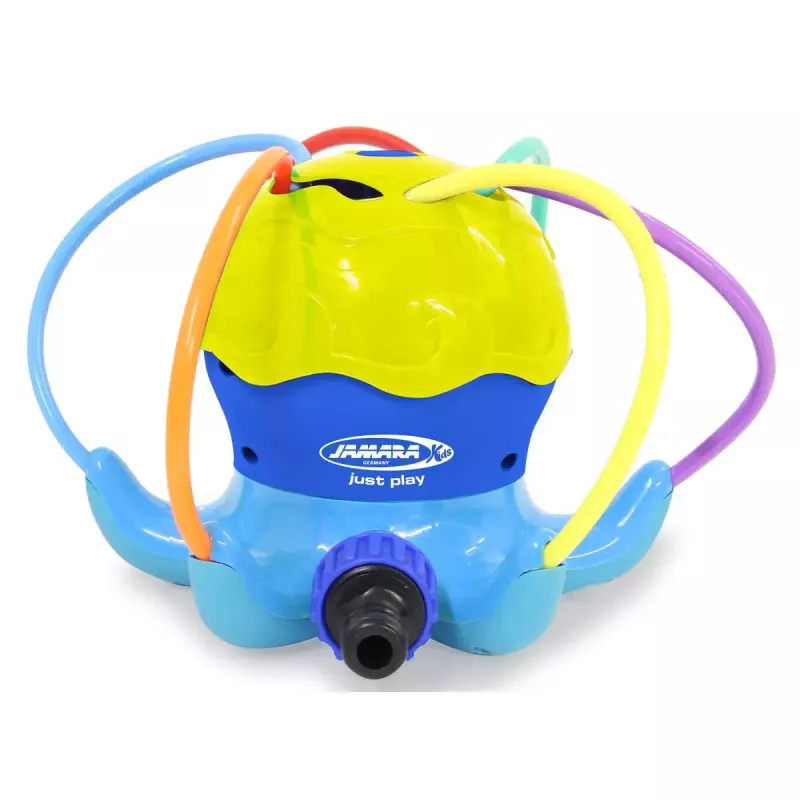 Aspersor de agua Jamara Mc Fizz Oktopus redondo azul amarillo 3+ años