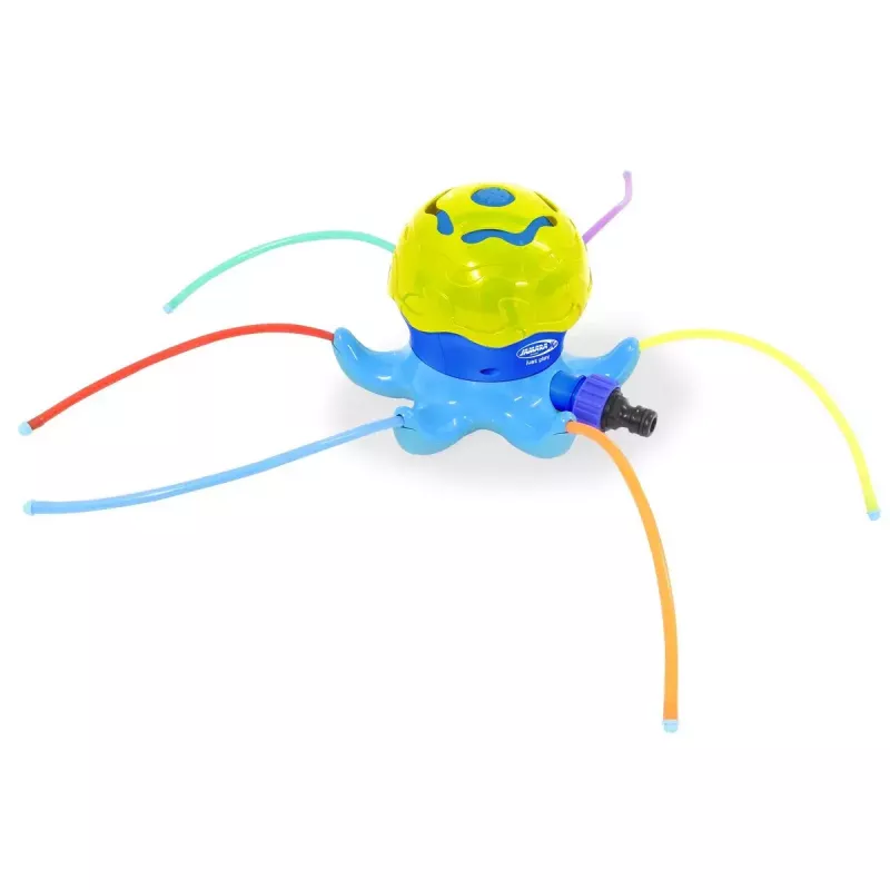 Aspersor de agua Jamara Mc Fizz Oktopus redondo azul amarillo 3+ años