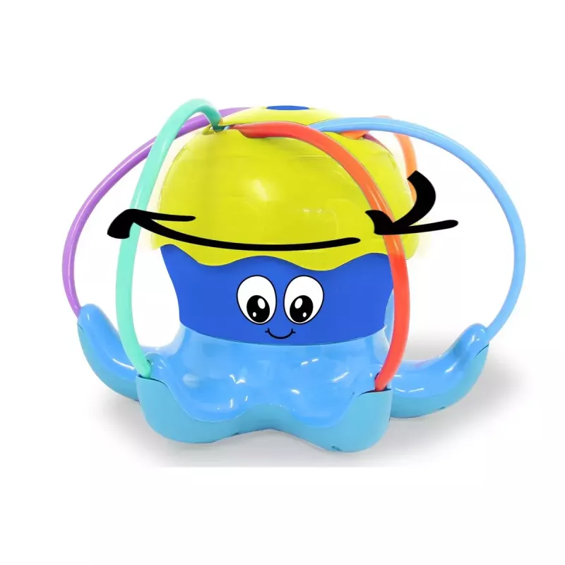 Aspersor de agua Jamara Mc Fizz Oktopus redondo azul amarillo 3+ años