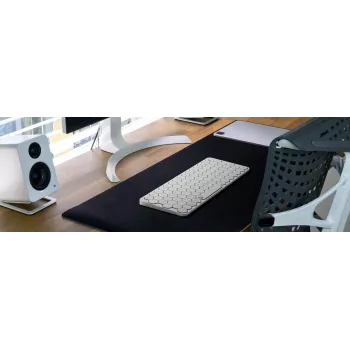 Teclado KeySonic KSK-5020BT-S (DE) Office Bluetooth QWERTZ alemán aluminio, blanco