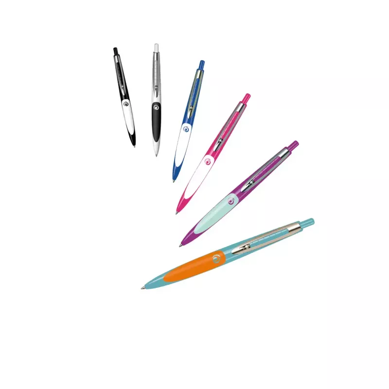 Bolígrafo con clip y mecanismo retráctil Herlitz my.pen azul