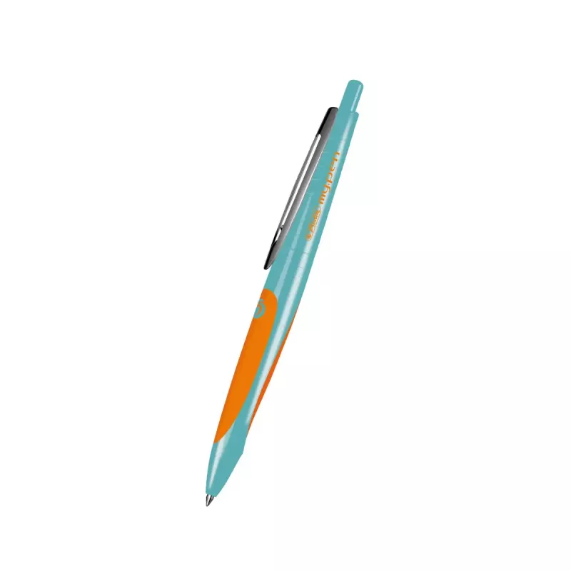 Bolígrafo con clip y mecanismo retráctil Herlitz my.pen azul