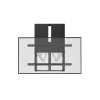 Soporte de pared para TV interactivo subir-bajar Equip 60