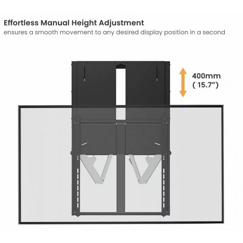 Soporte de pared para TV interactivo subir-bajar Equip 60