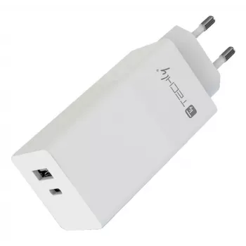 Cargador móvil Techly IPW-PD100W-WH batería portátil, smartphone, tablet, universal blanco AC carga rápida interior