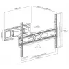 Soporte de pared para TV totalmente móvil Equip 37