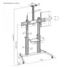 Equip soporte móvil para TV de pantalla extra grande Eco de 60 inch a 100 inch
