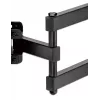 Manhattan soporte de pared para TV y monitores (Full Motion), para pantallas de 32 inch a 65 inch, compatibilidad VESA: todas entre 100x100 mm y 600x400 mm - comprueba las dimensiones de los cuatro orificios de montaje en la parte posterior de la pantalla para asegurarte de que encajan, máx. 35 kg, negro, soporte, garantía de por vida