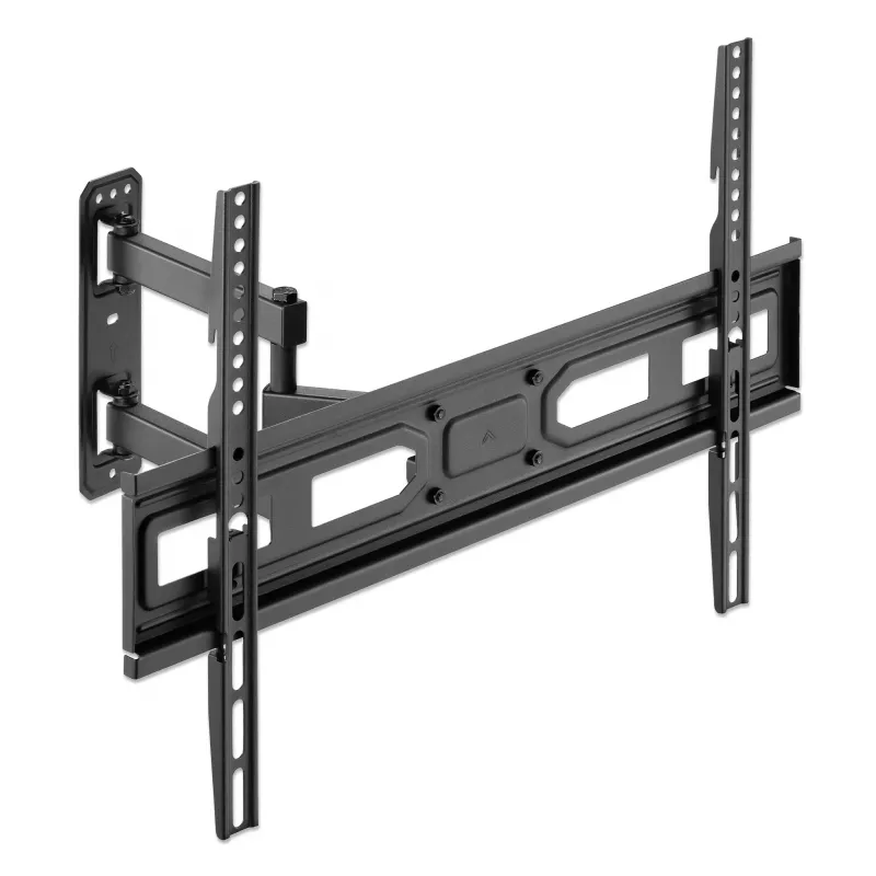 Manhattan soporte de pared para TV y monitores (Full Motion), para pantallas de 32 inch a 65 inch, compatibilidad VESA: todas entre 100x100 mm y 600x400 mm - comprueba las dimensiones de los cuatro orificios de montaje en la parte posterior de la pantalla para asegurarte de que encajan, máx. 35 kg, negro, soporte, garantía de por vida