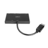 Lindy hub MST DisplayPort 1.2 de 4 puertos, DisplayPort, DisplayPort, 1920 x 1080 (HD 1080), 3840 x 2160, negro, acrilonitrilo butadieno estireno (ABS), CE, UKCA, FCC, RoHS y REACH