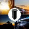 Techly cargador mini para coche con 2 puertos USB-A 12W / 2.4A negro