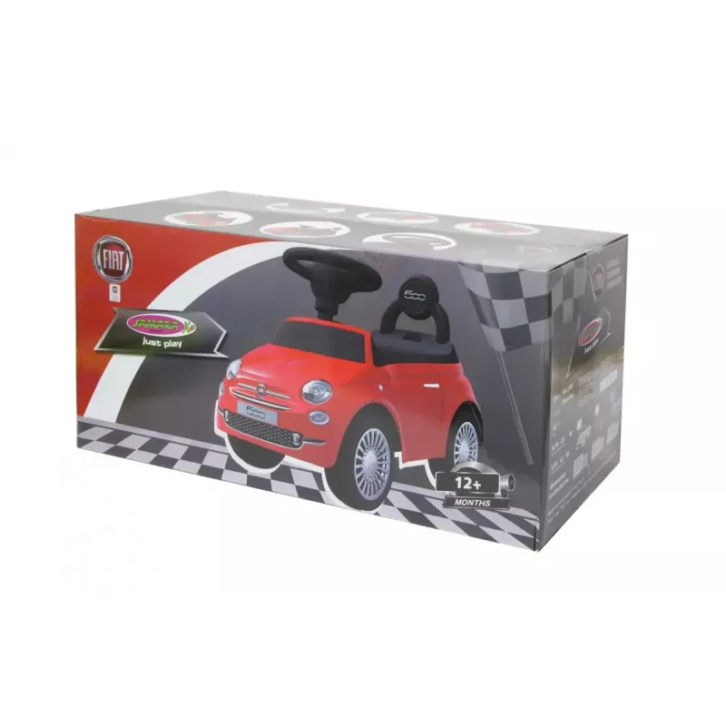 Coche deslizante Jamara Fiat 500 tipo empuje 4 ruedas negro rosa