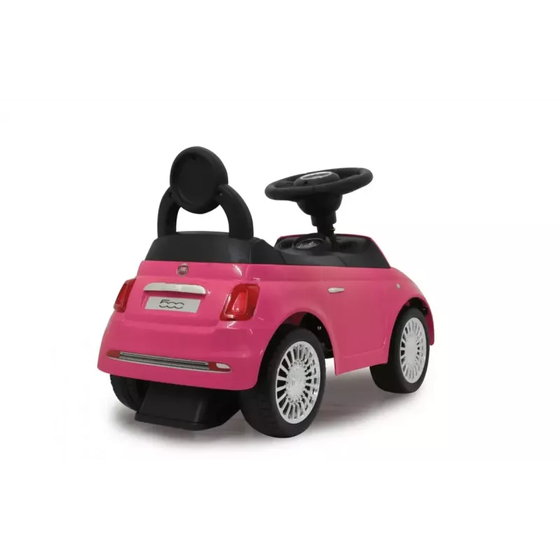 Coche deslizante Jamara Fiat 500 tipo empuje 4 ruedas negro rosa