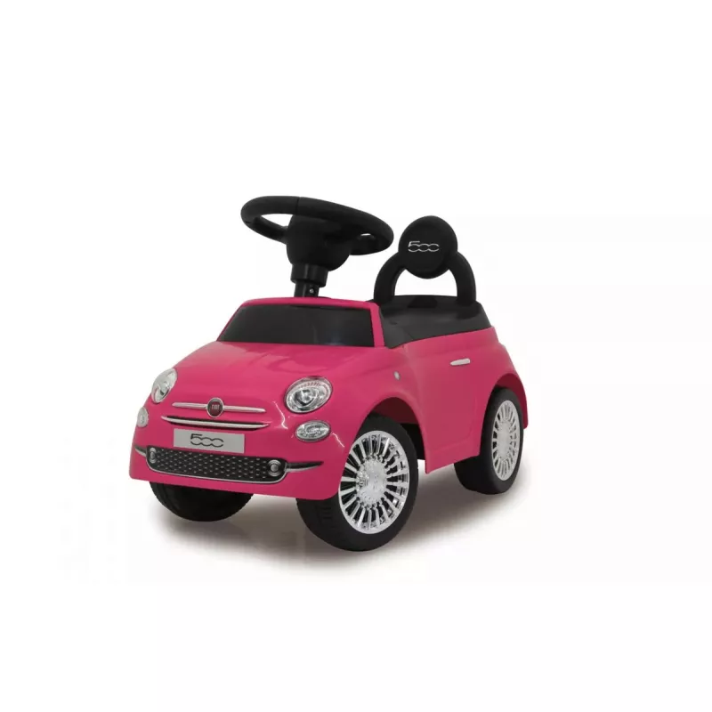 Coche deslizante Jamara Fiat 500 tipo empuje 4 ruedas negro rosa