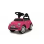 Coche deslizante Jamara Fiat 500 tipo empuje 4 ruedas negro rosa