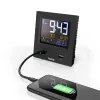 Despertador digital Hama Dual-USB negro