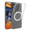 dbramante1928 Greenland Pro Qi2 GPEDNIBL6786 funda trasera para Samsung Galaxy S25 Edge, compatible con MagSafe, plástico, transparente