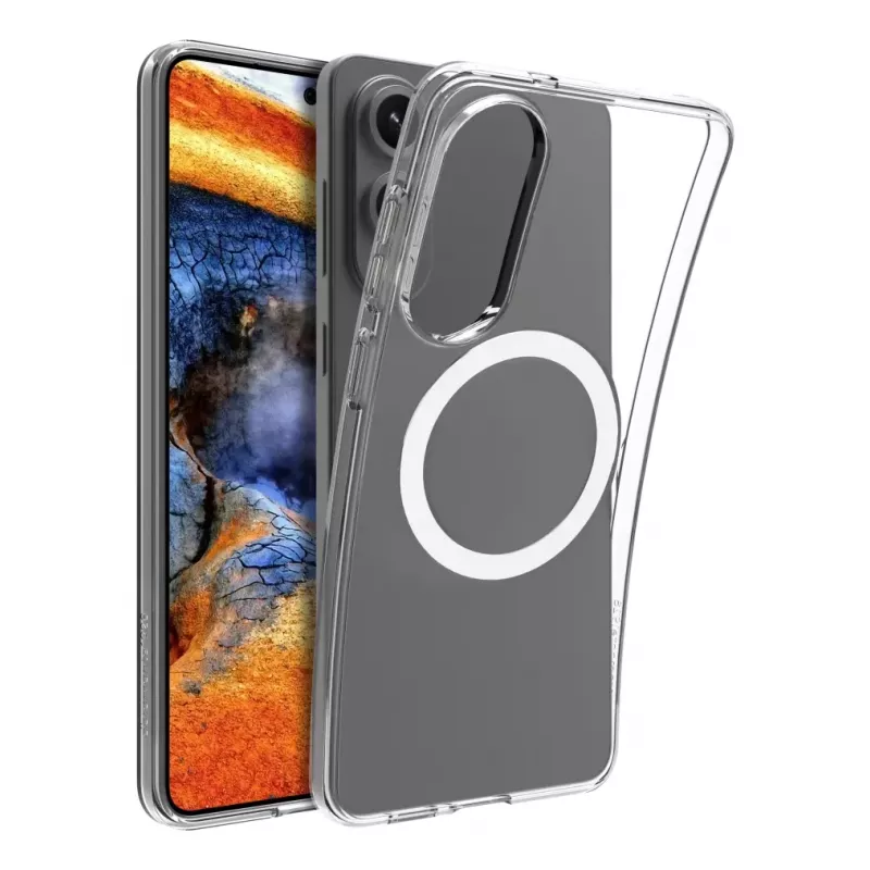 dbramante1928 Greenland Pro Qi2 GPEDNIBL6786 funda trasera para Samsung Galaxy S25 Edge, compatible con MagSafe, plástico, transparente