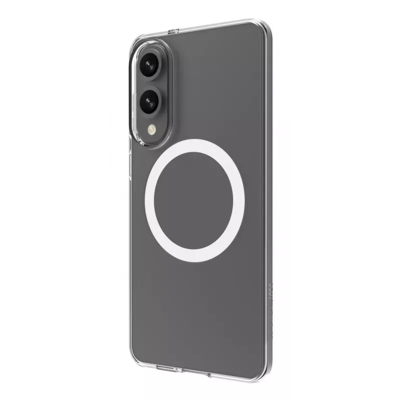 dbramante1928 Greenland Pro Qi2 GPEDNIBL6786 funda trasera para Samsung Galaxy S25 Edge, compatible con MagSafe, plástico, transparente