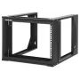 Intellinet 716178 rack de red abierto de pared de 19 pulgadas (48,3 cm), 6U, 2 postes, negro RAL 9004