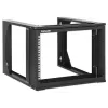 Intellinet 716178 rack de red abierto de pared de 19 pulgadas (48,3 cm), 6U, 2 postes, negro RAL 9004