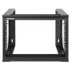 Intellinet 716178 rack de red abierto de pared de 19 pulgadas (48,3 cm), 6U, 2 postes, negro RAL 9004