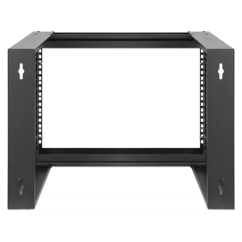 Intellinet 716178 rack de red abierto de pared de 19 pulgadas (48,3 cm), 6U, 2 postes, negro RAL 9004