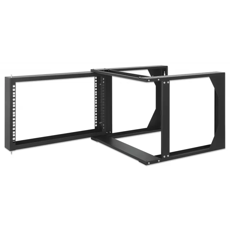 Intellinet 716178 rack de red abierto de pared de 19 pulgadas (48,3 cm), 6U, 2 postes, negro RAL 9004