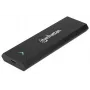 Caja para SSD M.2 NVMe Manhattan, conector hembra USB-C, 10 Gbit/s (USB 3.2 Gen2 alias USB 3.1), compatible con UASP, SuperSpeed+ USB, aluminio, negro, tres años de garantía