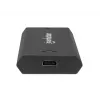 Caja para SSD M.2 NVMe Manhattan, conector hembra USB-C, 10 Gbit/s (USB 3.2 Gen2 alias USB 3.1), compatible con UASP, SuperSpeed+ USB, aluminio, negro, tres años de garantía